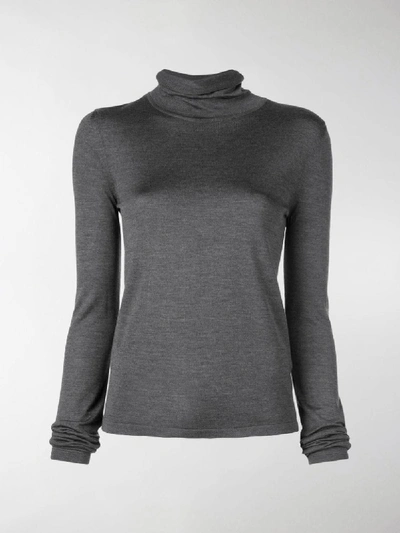 Shop The Row Turtle Neck Pullover In Grey