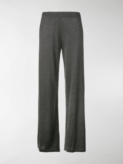 Shop The Row Wide Leg Trousers In Grey