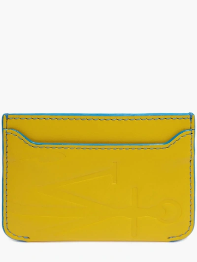 Shop Jw Anderson Anchor Logo Cardholder In Yellow