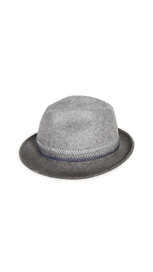 green trilby hat