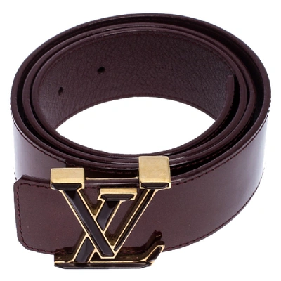 Pre-Loved Louis Vuitton Amarante Monogram Vernis Belt