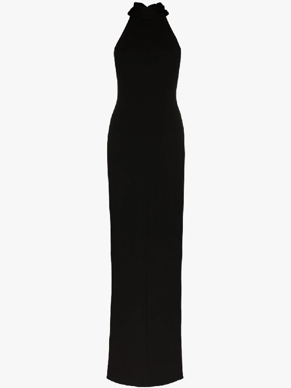 halterneck maxi dress
