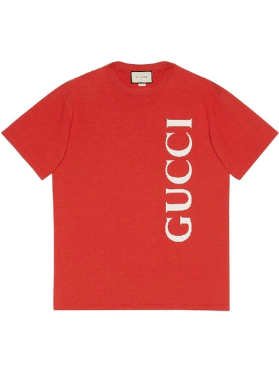 Shop Gucci Red T-shirt