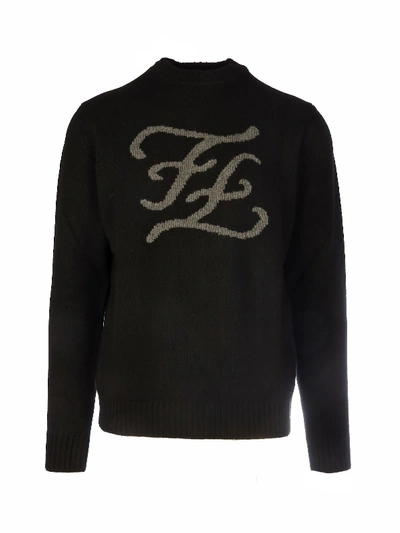 Shop Fendi Black Cashmere Sweater