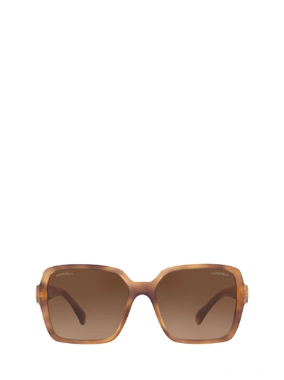 Pre-owned Chanel Women's Brown Acetate Sunglasses