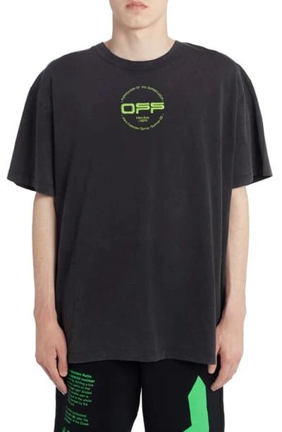 Shop Off-white Hand Logo Short Sleeve T-shirt In Black Multicolor