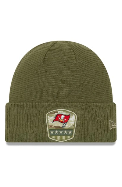 Shop New Era Salute To Service Nfl Beanie In Tampa Bay Buccaneers