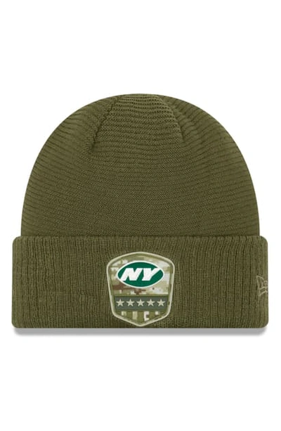 Shop New Era Salute To Service Nfl Beanie In New York Jets