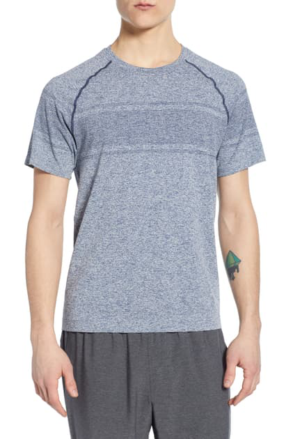 Rhone Celliant Seamless Performance T-shirt In Navy Heather | ModeSens