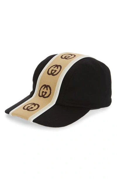 Shop Gucci Gg Tape Cap In Black