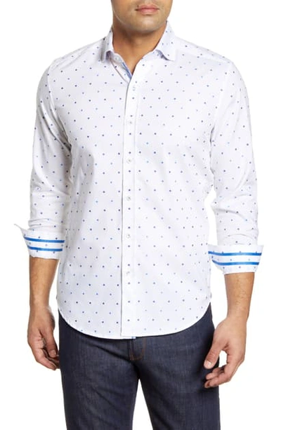 Shop Robert Graham Caberto Classic Fit Floral Button-up Shirt In White