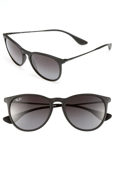 Shop Ray Ban Erika Classic 54mm Sunglasses In Black/ Grey Gradient