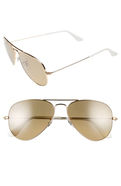 Shop Ray Ban Small Original 55mm Aviator Sunglasses - Arista