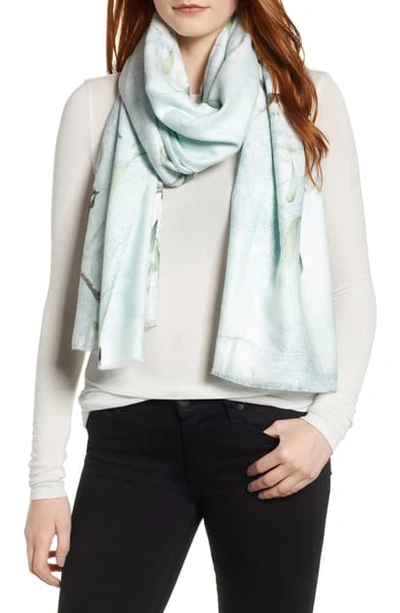 Ted Baker Monika Mistletoe Kiss Scarf In Mint | ModeSens