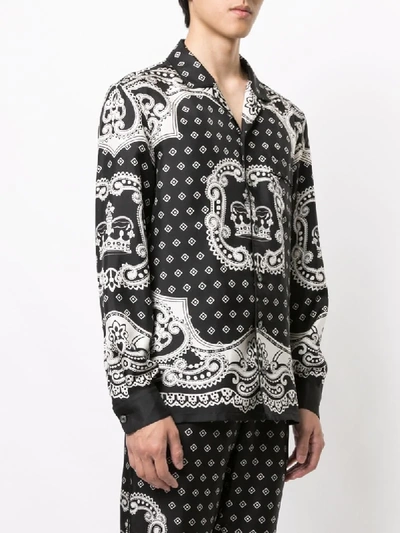 Shop Dolce & Gabbana Graphic Print Shirt In Black