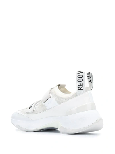 Shop Palm Angels Logo Touch Strap Sneakers In White