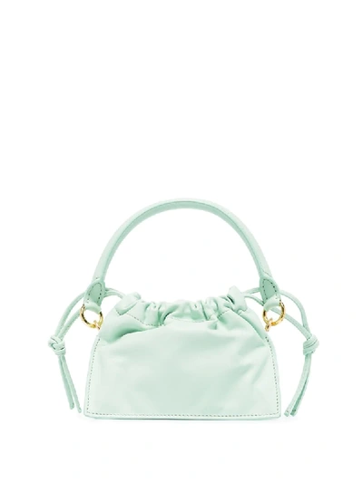 Shop Yuzefi Mini Bom Leather Bag In Green