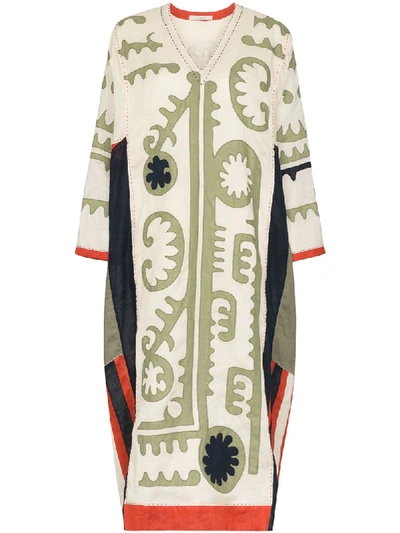 Shop Vita Kin Mombasa Embroidered Kaftan Dress In White