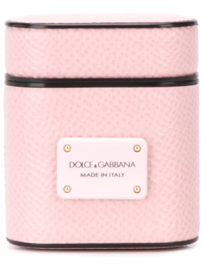 Shop Dolce & Gabbana Dauphine Airpods Case In Pink