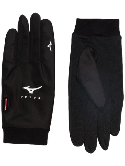 Shop Mizuno X Futur Wind Guard Gloves In Black