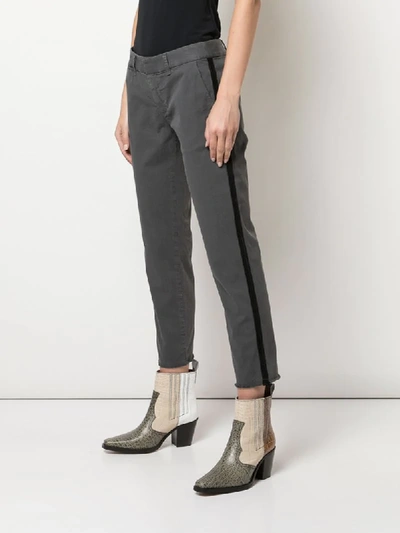 Shop Nili Lotan East Hampton Cropped Trousers In Grey