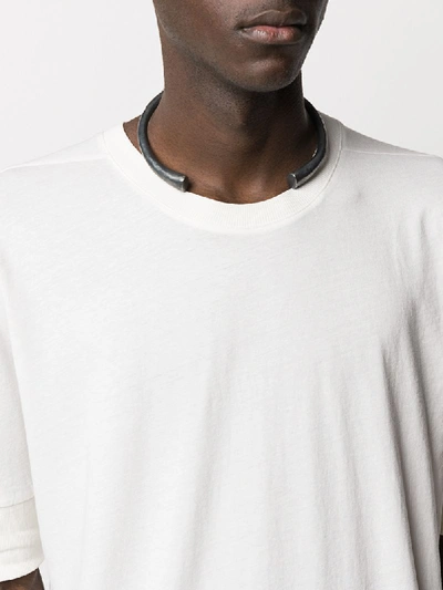 Shop Parts Of Four Oxidised Thin Choker In Grey