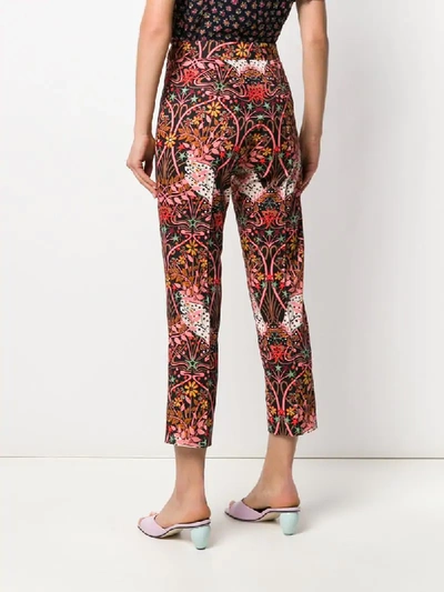 Shop Liberty London Maisie Ianthe Valentine-print Trousers In Black