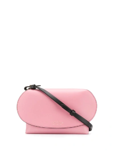Shop Smythson Mini Pillow Cross-body Bag In Pink