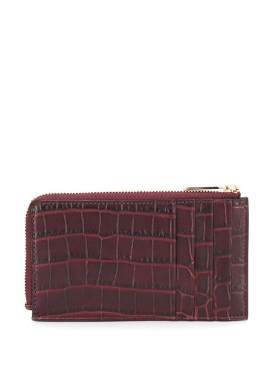 Shop Smythson 'panama' Portemonnaie In Brown