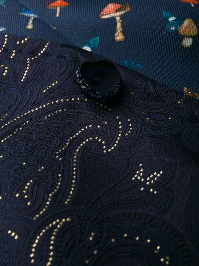 Shop Etro Weste Mit Paisley-muster In Blue
