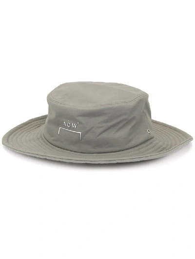 Shop A-cold-wall* Raised Logo Bucket Hat In Green