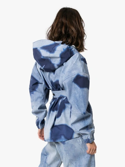 Shop Moncler Giusalet Tie-dye Ski Jacket In Blue