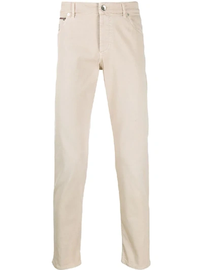 Shop Brunello Cucinelli Mid-rise Slim Jeans In Neutrals