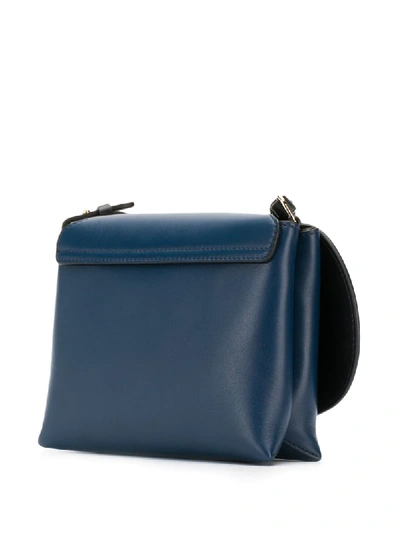 Smythson Pillow Crossbody Bag In Blue