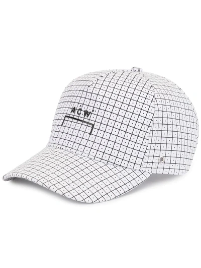 Shop A-cold-wall* Grid Baseball Cap In White