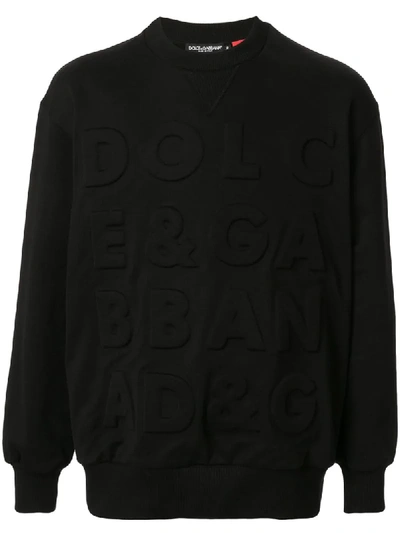 Shop Dolce & Gabbana Logo Detail Sweatshirt In Black