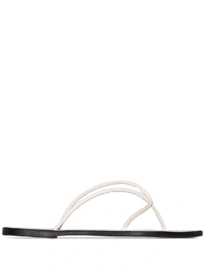 Shop Atp Atelier Alessano Strappy Thong Sandals In White
