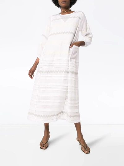 Shop Vita Kin Zanzibar Midi Dress In White