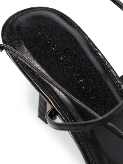 Shop Studio Amelia 2.4 75mm Thong-strap Sandals In Black