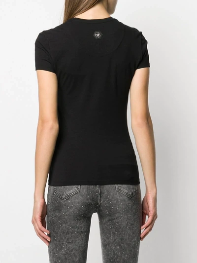 Shop Philipp Plein Rock Pp Slim-fit T-shirt In Black