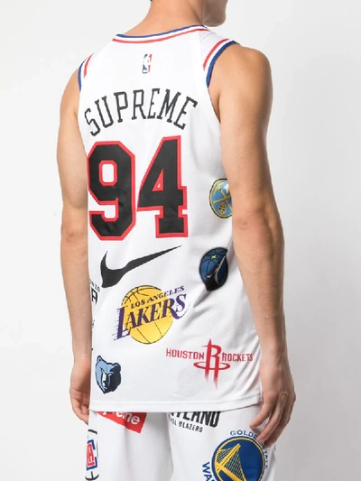 Shop Supreme Nike/nba Basketball Jersey In White