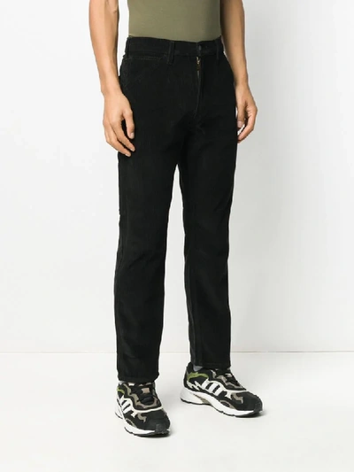 Shop Levi's Straight Leg Cord Detail Jeans In Black