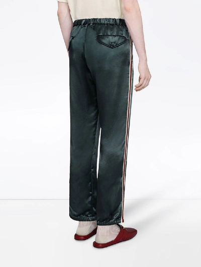 Shop Gucci Sporty Relaxed Trousers In Grey