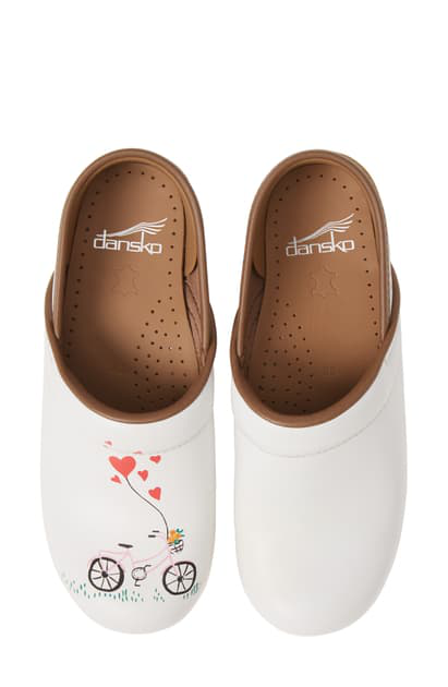 dansko embroidered clogs