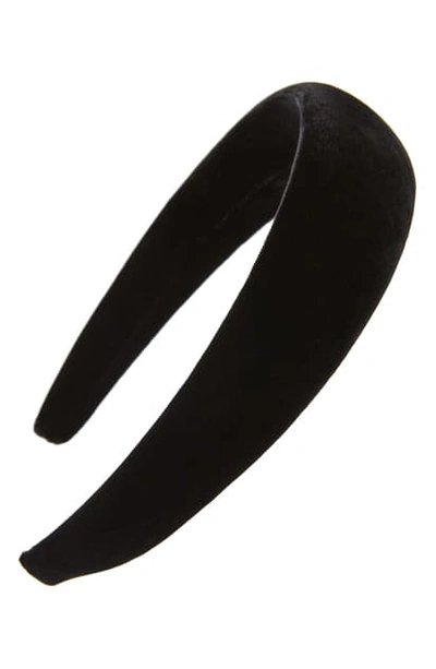 Shop Sophie Buhai Classic Velvet Headband In Black