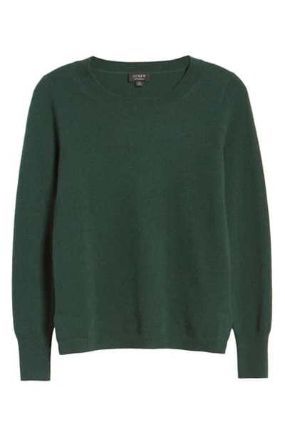 Shop Jcrew Crewneck Cashmere Sweater In Old Forest