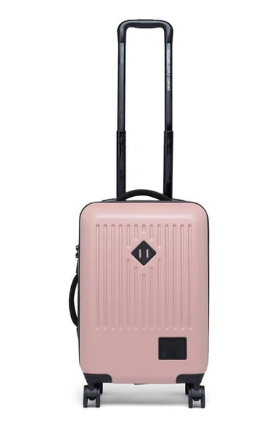 Shop Herschel Supply Co Small Trade 23-inch Rolling Suitcase In Ash Rose/ Silverbirch