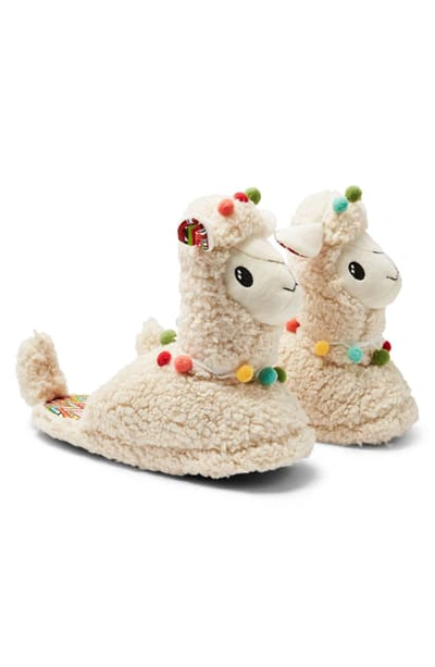 Topshop Llama Slippers In Cream Multi | ModeSens