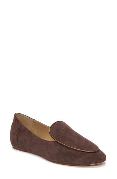 Shop Etienne Aigner Camille Loafer In Coffee Brown Suede
