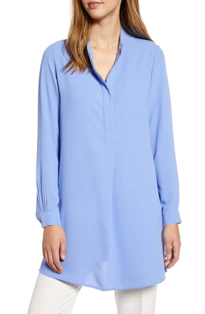 Shop Anne Klein Tunic Blouse In Peacock Blue